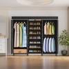 VIPEK S3C Heavy Duty Portable Closet with Adjustable Shoe Rack Wire Shelf, Custom Black Rack with Cover - image 4 of 4