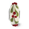 Black Bow Jewelry Fenton Sterling Silver Magical Holly-Days 3D Glass Bead Charm - 3 of 4