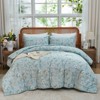 Cozy Comfort Comforter Set -Boho Tufted Shabby Chic Bedding Comforter Set, 100% cotton 3 Pieces Vintage Farmhouse Bed Set - 2 of 4