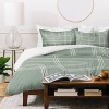 Deny Designs Cocoon Abstract Design Duvet Cover and Pillow Sham Set Green - 3 of 4