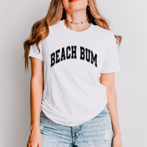 Simply Sage Market Varsity Beach Bum Short Sleeve Tee - 1 of 4