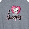 Women's - Peanuts - I Heart Snoopy Graphic Racerback Tank - 2 of 4
