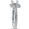 Pompeii3 1/3ct Vintage Princess Cut Engagement Ring Setting 14K White Gold - 2 of 4