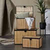Set of 3 Natural Rattan Trunks Light Brown - Olivia & May: Handmade, Fully Assembled, Indoor Use - 2 of 4