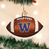 Old World Christmas Glass Blown Ornament for Tree, Washington Huskies Football - 2 of 3