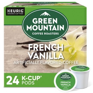 24ct Green Mountain Coffee French Vanilla Keurig K-Cup Coffee Pods Flavored Coffee Light Roast - 1 of 4