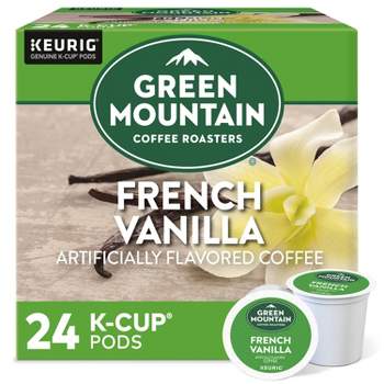 24ct Green Mountain Coffee French Vanilla Keurig K-Cup Coffee Pods Flavored Coffee Light Roast