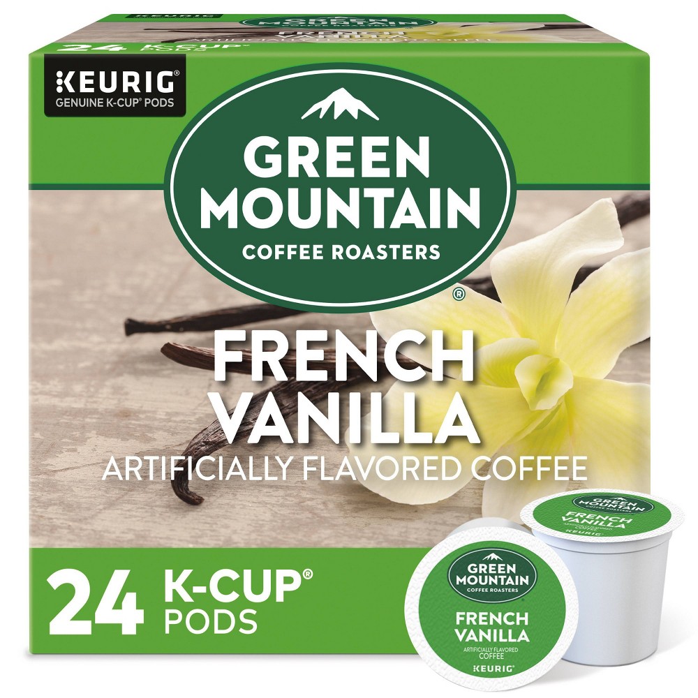 Green Mountain Coffee - French Vanilla Coffee, Keurig Single-Serve K-Cup pods, Light Roast, 24 Count