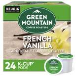 24ct Green Mountain Coffee French Vanilla Keurig K-Cup Coffee Pods Flavored Coffee Light Roast