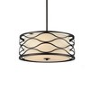 Chloe Lighting Gwen Transitional 3 Light Rubbed Bronze Semi-Flush Ceiling Fixture 16" Wide - 3 of 3