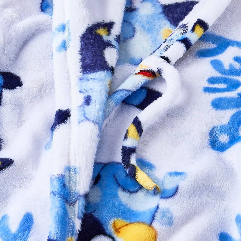 Toddler Bluey Cosplay Hooded Robe - White, 4 of 10