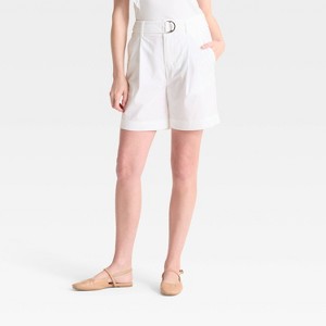 Women's High-Rise Bermuda Chino Shorts - A New Day™ - 1 of 3