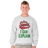 Funny Xmas Dear Santa I Can Explain Sweatshirt for Men or Women Brisco Brands - 4 of 4