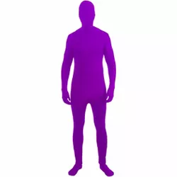 Forum Novelties Disappearing Man Neon Purple Stretch Costume Jumpsuit Teen One Size Fits Most