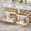 LOVMOR Pull Out Cabinet Organizer 10.5" W x 21" D, Soft Close Slide Out Drawer Storage for Kitchen, Pull-Out Organizer Storage for Base Cabinet - 2 of 4