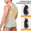 NEBILITY Compression Shirt for Men Slimming Undershirt Body Shaper Tank top for gynomastica Sleeveless Shapewear Vest Men - 4 of 4