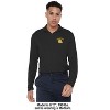 Albany State University Adult Active Sport 1/4 Zip Pullover Left Chest Logo, Black - 3 of 4