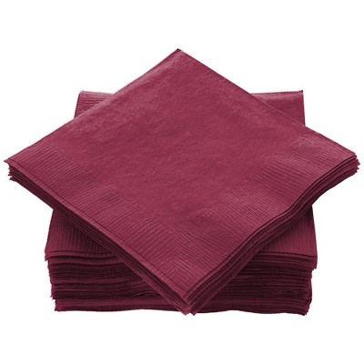 SparkSettings Beverage Napkins, 5” x 5” 2 Ply Paper Napkins, Pack of 100