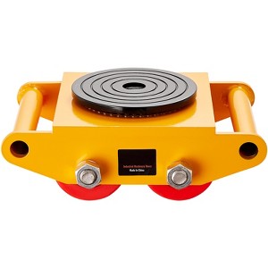 VEVOR Machinery Skate Dolly, 13,200 LBS/6T Industrial Machinery Mover, Heavy Duty Carbon Steel Machinery Moving Skate with 4 PU Wheels - 1 of 4