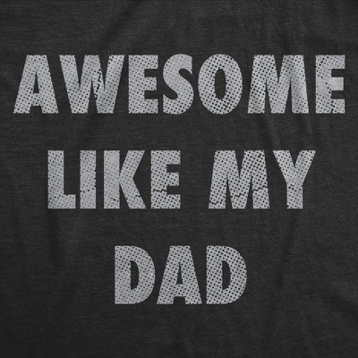 Crazy Dog T-Shirts, Inc. Youth Funny T Shirts Awesome Like My Dad Sarcastic Fathers Lovers Graphic Novelty Tee for Kids - Crazy Dog Youth T Shirt Gift for Dad Black L — фото 2