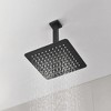 ChicFurnit Showerheads Metal Rainfall Shower Head Settings Diverter High Pressure Showerheads Angle Adjustable for Bathroom, Black, 10"*10"*3.6" - 4 of 4
