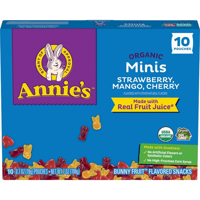 Annie&#39;s Minis Strawberry, Mango, Cherry - 7oz/10ct, 2 of 10