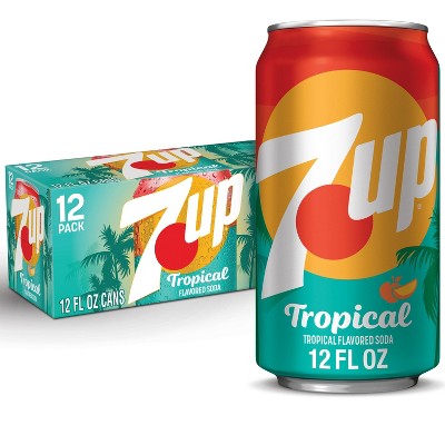 7UP Tropical Soda - 12pk/12 fl oz Cans: Non-Caffeinated