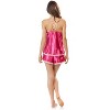 Ashford & Brooks Women's Satin Cami and Boxer Shorts Sleep Set - 3 of 4