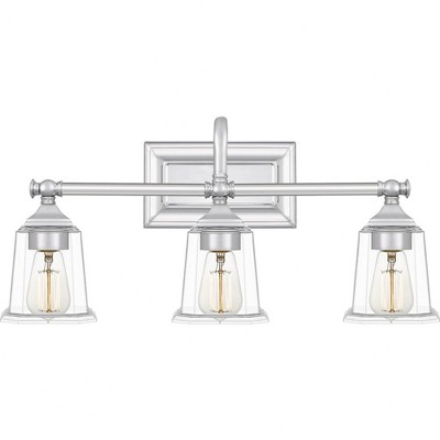 Quoizel Lighting Nicholas 3 - Light Vanity in  Polished Chrome