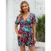 Maternity Jumpsuit Casual Jumpsuit Nursing Romper with Belt Pink XL - 2 of 2