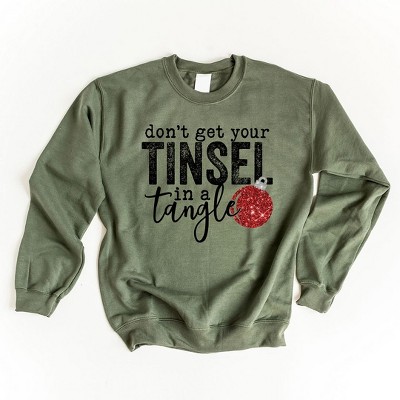 Simply Sage Market Women's Graphic Sweatshirt Tinsel In A Tangle Bulb