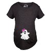 Maternity Baby Girl Ghost Pregnancy Tshirt Cute Funny Halloween Disguise Tee - Crazy Dog Maternity T Shirt - image 3 of 4