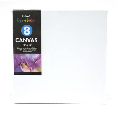8ct 10"x10" Canvas Panel Set Multicolor Package - FLOMO
