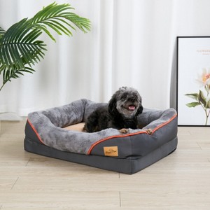 Artlogo Extra Large Memory Premium Foam Dog Bed Orthopedic Waterproof Pet Sofa Beds with Pillow & Washable Cushion & Removable Cover - 1 of 4