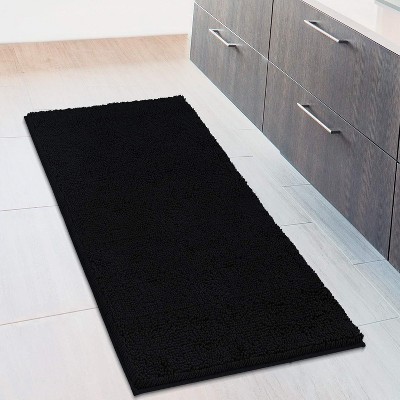 Mayshine Luxury Bathroom Mats, Ultra-Soft Bathmat, Plush Chenille Bathroom Rug Runner, Super Absorbent and Non-Slip
