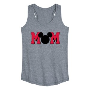 Women's - Disney - Mom Mouse Silhouette Graphic Racerback Tank - 1 of 4