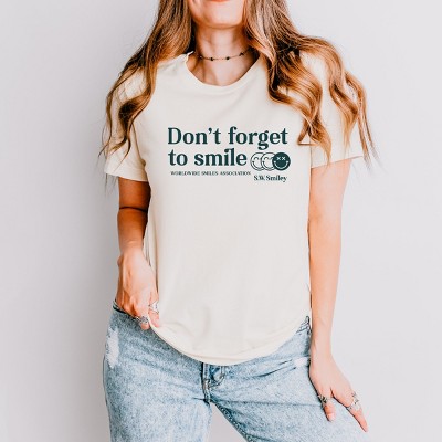 Simply Sage Market S.W.Smiley Don't Forget To Smile Short Sleeve Tee