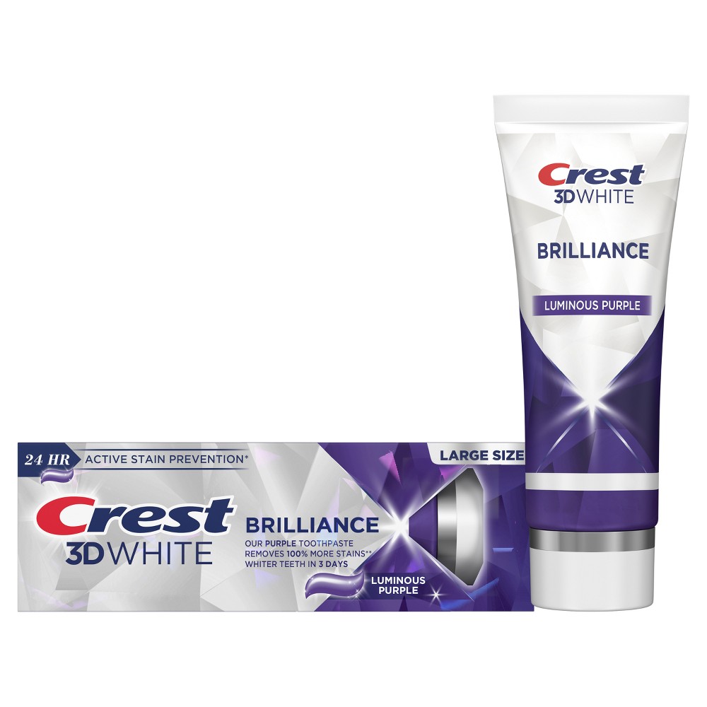 Photos - Toothpaste / Mouthwash Crest 3D White Brilliance Luminous Purple Toothpaste - 4.6oz 