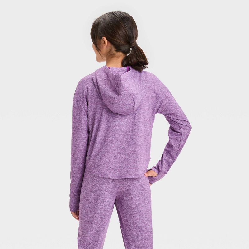 Girls&#39; Soft Stretch Hoodie - All In Motion™, 3 of 5