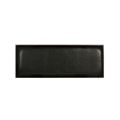 Cape Anne Dark Walnut 48'' Faux Leather Storage Bench