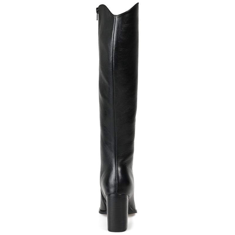 Journee Signature Wide Calf Women's Genuine Leather Tru Comfort Foam™ Laila Boot, 4 of 11