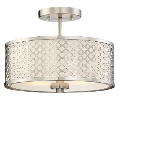 Brushed Nickel Semi Flush Mount Ceiling Lights - Aurora ...