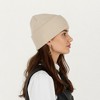 Anna-Kaci Women's Rib Knit Beanie Hat with Folded Cuff and Stretchy Fit - 3 of 4