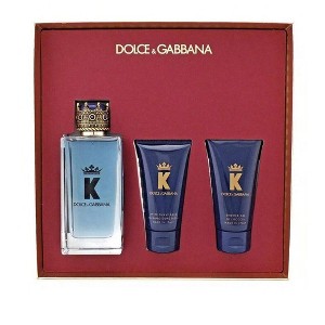 K by Dolce and Gabbana for Men - 3 Pc Gift Set 3.3oz EDT Spray, 1.7oz After Shave Balm, 1.7oz Shower Gel - 1 of 4