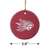 California State University Chico Primary Logo Porcelain Holiday Christmas Tree Ornament - 3 of 4