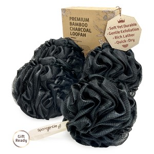 Spongentle Loofah Bath Sponge, Exfoliating Scrubber for Bath & Shower, Ideal for Women & Men - 1 of 4