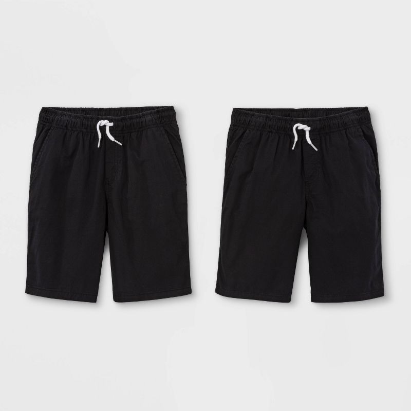 Boys' 2pk Pull-On Woven Shorts - Cat & Jack™, 1 of 3