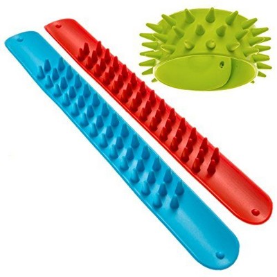 Infinite Curiosity Spiky Slap Bracelets / Slap Bands (3 Pack) - Great Sensory Toys / Fidget Toys - BPA/Phthalate/Latex-Free