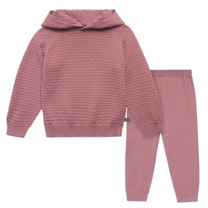 Modern Moments™ by Gerber  Toddler Girls' 2-Piece Sweater Knit Hoodie Set - 1 of 4