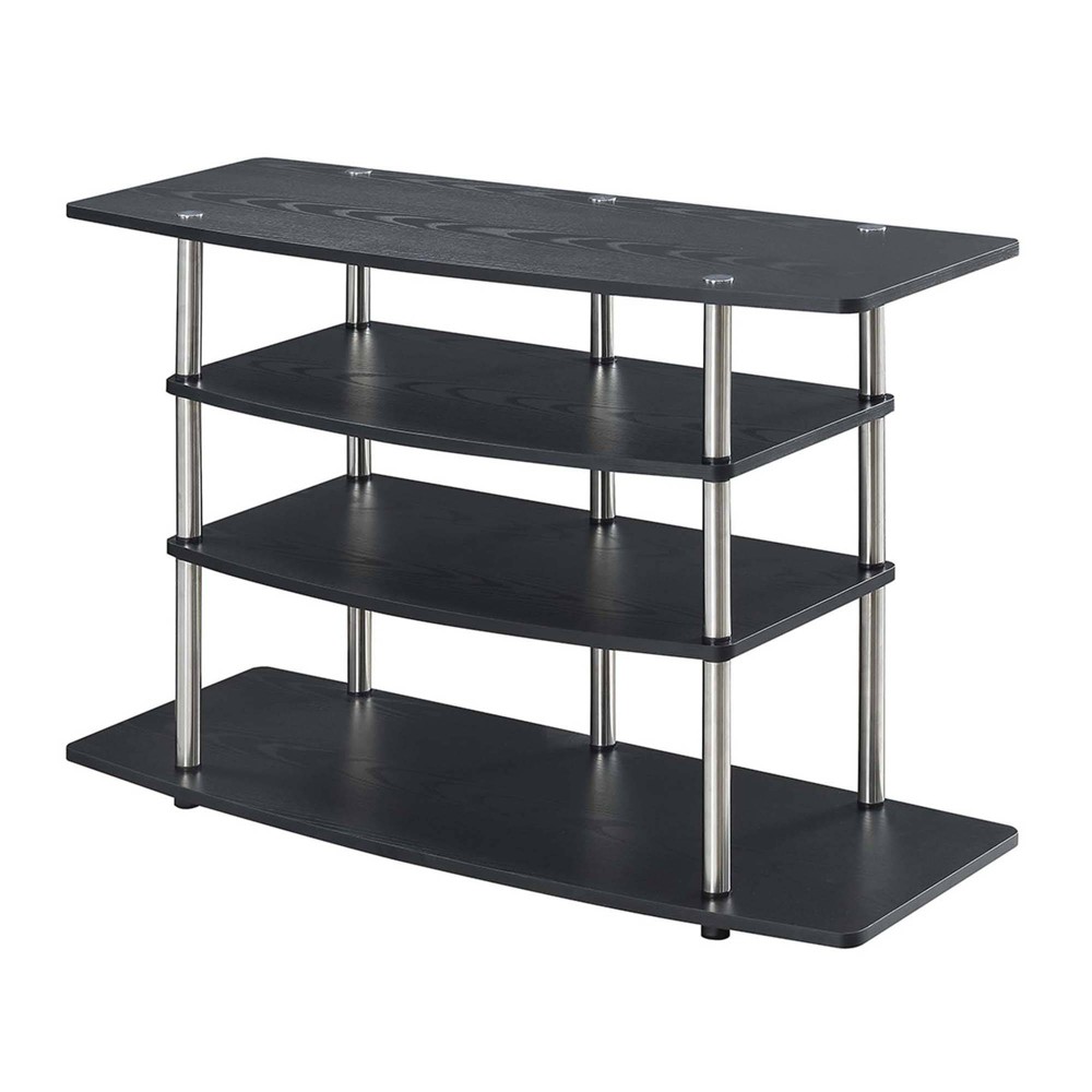 Photos - Mount/Stand Designs2Go No Tools Wide Highboy 4 Tier TV Stand for TVs up to 46" Black 